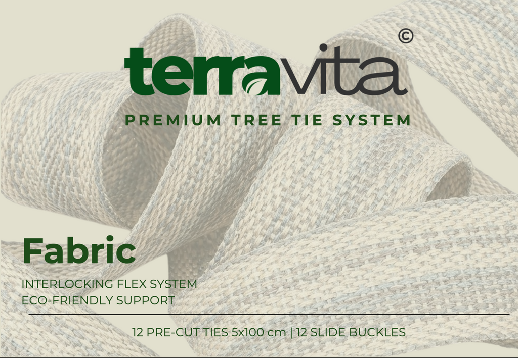 Terravita Premium Tree Tie System — Fabric pack, interlocking flex system